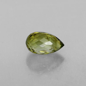 Turmalina verde natural 0,72ct, briolete, VS-SI