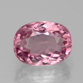 Turmalina rosa natural 2,63ct, corte oval, VVS-VS
