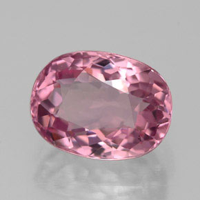Turmalina rosa natural 2,63ct, corte oval, VVS-VS