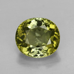 Turmalina verde natural 2,46ct, corte oval, VVS-VS