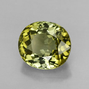 Turmalina verde natural 2,46ct, corte oval, VVS-VS