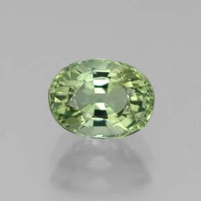 Turmalina verde natural 1,05ct, corte oval, VVS