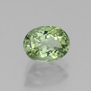 Turmalina verde natural 1,05ct, corte oval, VVS