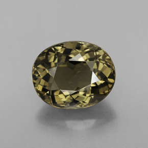 Turmalina verde natural 3,23ct, corte oval, VVS