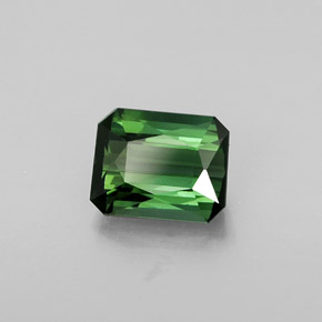 Turmalina verde natural 1,44ct, corte esmeralda, VVS