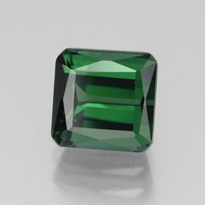 Turmalina verde natural 2,08ct, corte esmeralda, VVS
