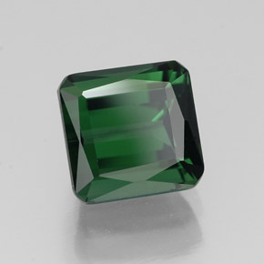 Turmalina verde natural 2,08ct, corte esmeralda, VVS