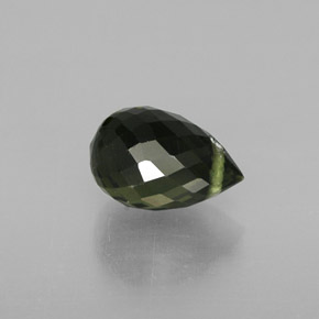 Turmalina verde natural 1,14ct, briolete, VS
