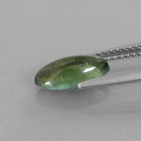 Turmalina verde natural 1,25ct, transparente, transparente/translúcido