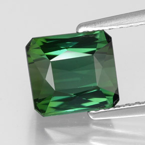 Turmalina verde natural 2,01ct, corte esmeralda, VVS-VS