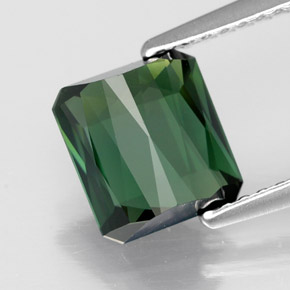 Turmalina verde natural 2,01ct, corte esmeralda, VVS-VS