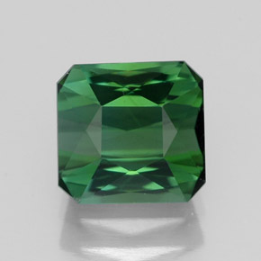Turmalina verde natural 1,89ct, corte esmeralda, VVS-VS