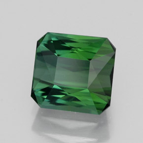 Turmalina verde natural 1,89ct, corte esmeralda, VVS-VS