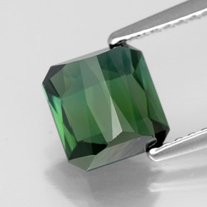 Turmalina verde natural 1,89ct, corte esmeralda, VVS-VS