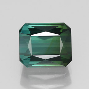 Turmalina verde natural 1,88ct, corte esmeralda, VVS