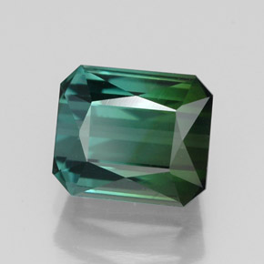 Turmalina verde natural 1,88ct, corte esmeralda, VVS