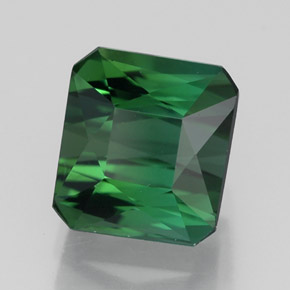 Turmalina verde natural 2,53ct, corte esmeralda, VVS