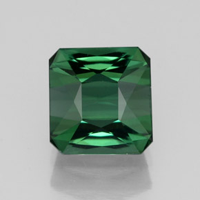 Turmalina verde natural 1,67ct, corte esmeralda, VVS-VS