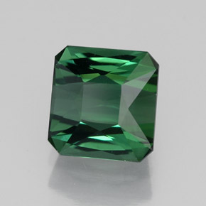 Turmalina verde natural 1,67ct, corte esmeralda, VVS-VS