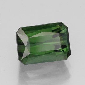 Turmalina verde natural 1,87ct, corte esmeralda, VVS