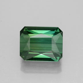 Turmalina verde natural 1,45ct, corte esmeralda, VVS