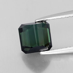 Turmalina verde natural 2,06ct, corte esmeralda, VVS