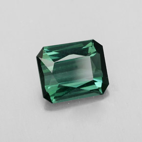 Turmalina verde natural 1,53ct, corte esmeralda, VVS