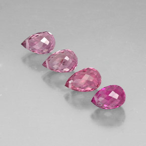 Pedras preciosas de turmalina rosa natural de  ct, briolete, VVS-VS