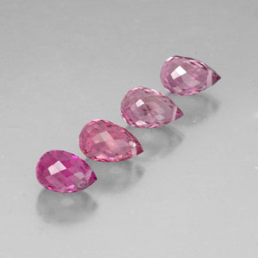 Pedras preciosas de turmalina rosa natural de  ct, briolete, VVS-VS
