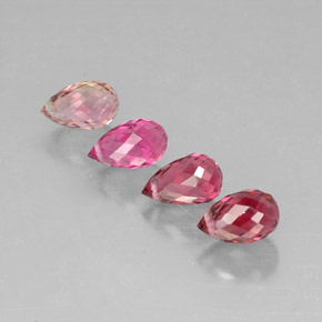 Pedras preciosas de turmalina multicolorido natural de  ct, briolete, VVS-VS