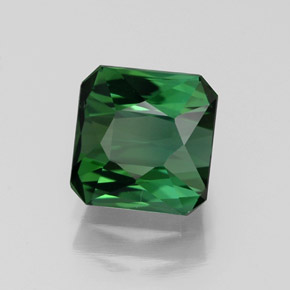 Turmalina verde natural 1,77ct, corte esmeralda, VVS