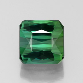 Turmalina verde natural 1,77ct, corte esmeralda, VVS