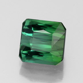 Turmalina verde natural 1,77ct, corte esmeralda, VVS