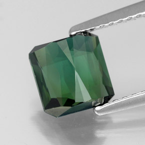 Turmalina verde natural 1,77ct, corte esmeralda, VVS