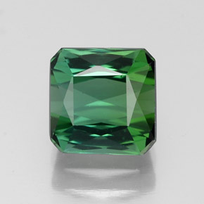Turmalina verde natural 1,84ct, corte esmeralda, VVS