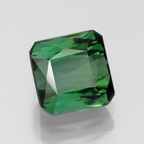 Turmalina verde natural 1,84ct, corte esmeralda, VVS