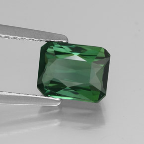 Turmalina verde natural 1,40ct, corte esmeralda, VVS