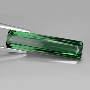 Turmalina verde natural 5,50ct, corte esmeralda, VVS-VS