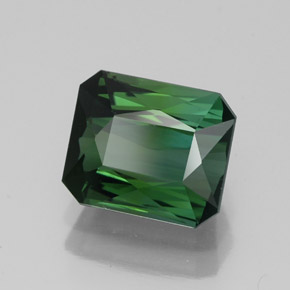 Turmalina verde natural 1,79ct, corte esmeralda, VVS-VS