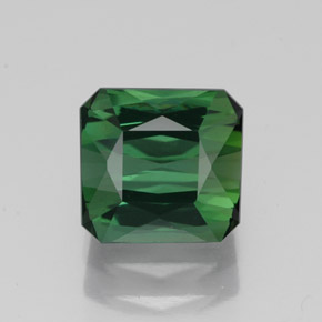 Turmalina verde natural 1,89ct, corte esmeralda, VVS-VS