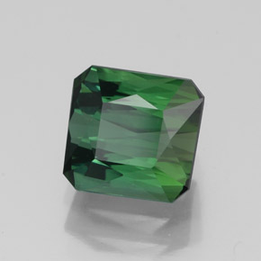 Turmalina verde natural 1,89ct, corte esmeralda, VVS-VS