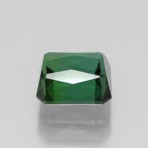 Turmalina verde natural 1,76ct, corte esmeralda, VVS-VS