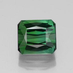 Turmalina verde natural 2,51ct, corte esmeralda, VVS