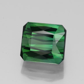 Turmalina verde natural 2,51ct, corte esmeralda, VVS