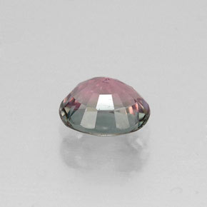 Turmalina multicolorido natural 0,85ct, corte oval, VVS