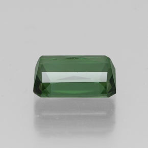 Turmalina verde natural 1,00ct, corte esmeralda, VVS-VS