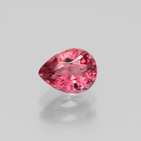 Turmalina rosa natural 0,60ct, formato de pêra, VVS-VS