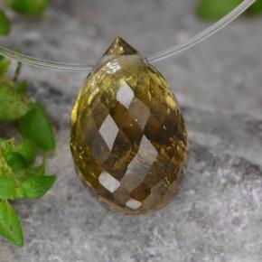 Turmalina multicolorido natural 1,36ct, briolete, SI