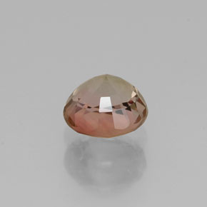 Turmalina multicolorido natural 0,60ct, corte redondo, VVS-VS