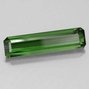 Turmalina verde natural 3,19ct, corte esmeralda, VVS